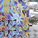 Produktbild Shackcom Fensterfolie Selbsthaftend Blickdicht Farbdruck Mattglas Film Sichtschutz Sichtschutzfolie 45x200cm Statisch Haftend Anti-UV Dekorfolie für Badezimmer Küche Büro Wohnzimmer Zuhause P133