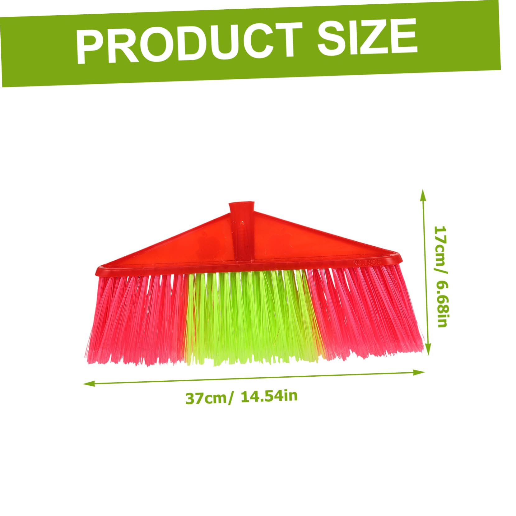 Healeved Home Broom Part Plastic Broom Head 2 Pack Floor Sweeper Refill Easy to Carry Anti-wear Material Random