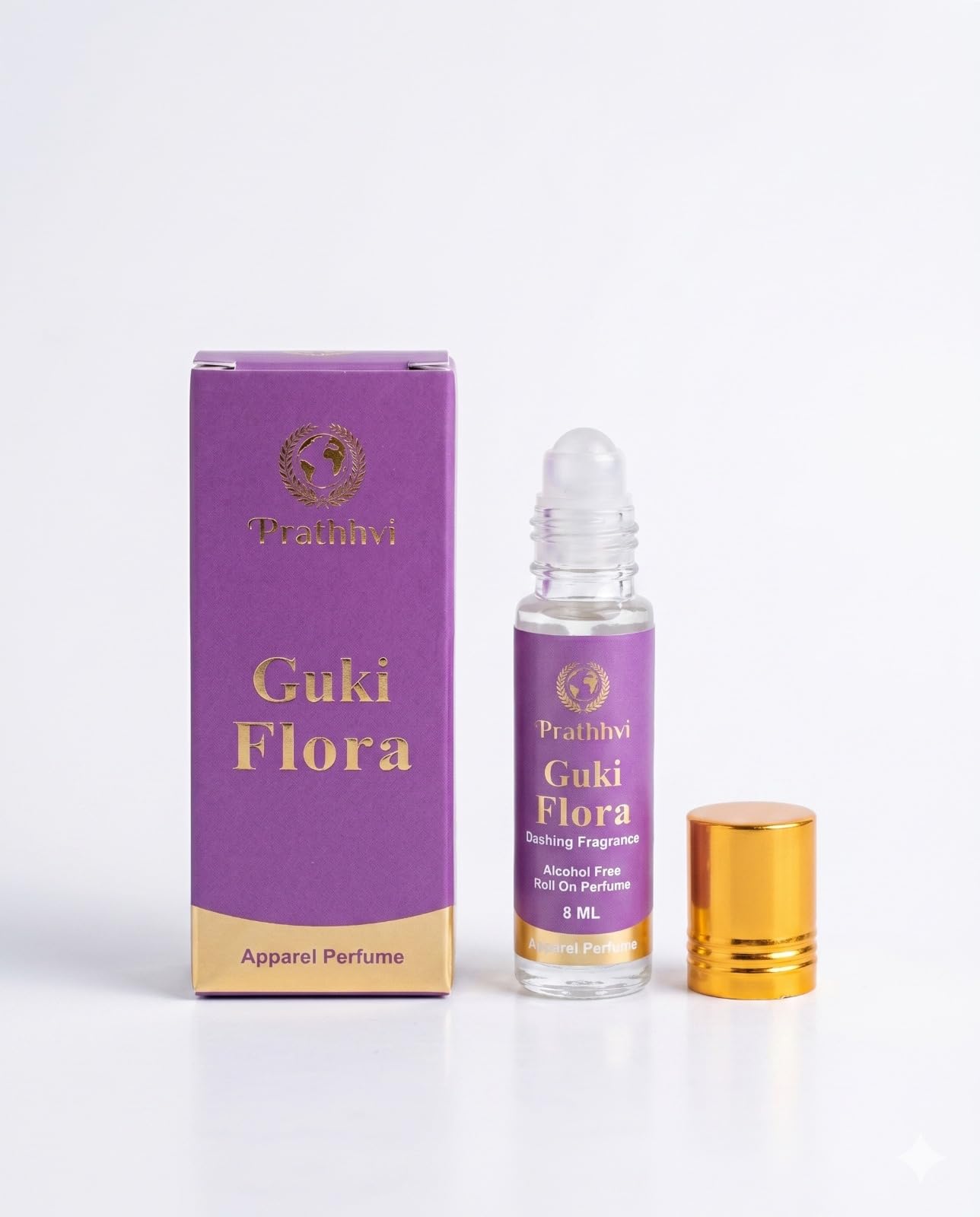 Guki Flora Attar Roll-On Perfume Oil 8 ml | Alcohol Free | Long Lasting Rich Fragrance | Men & Women | Pocket Size Travel Friendly Roll On | Daily Wear-image-42