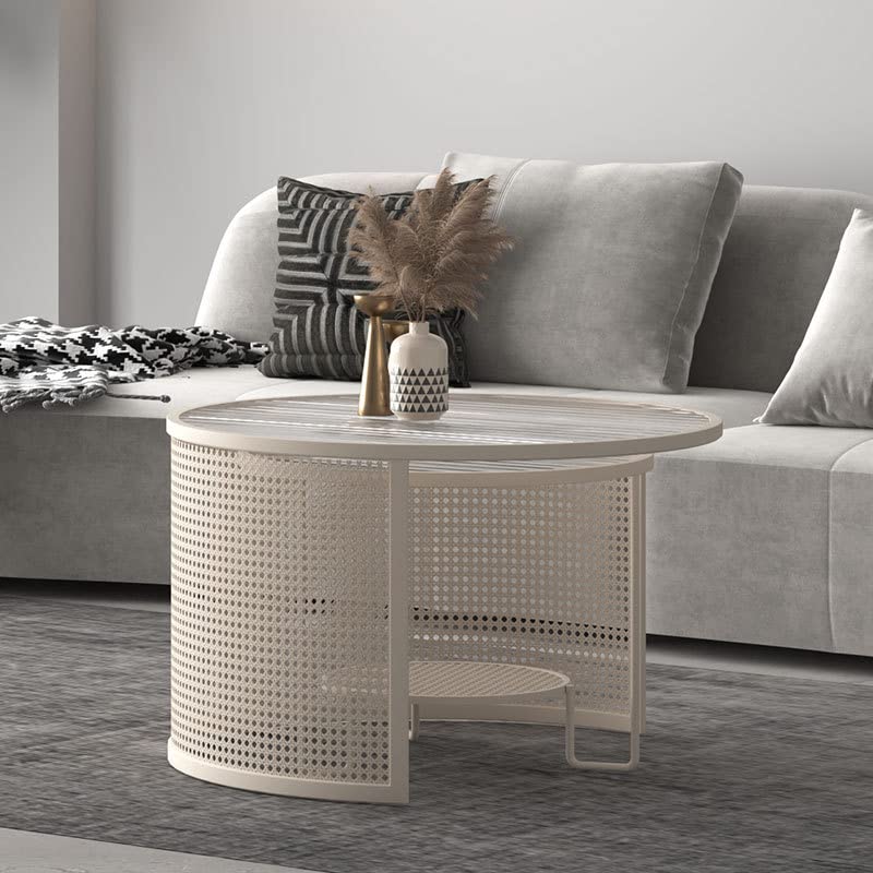 Amazon.co.jp: ラタンコーヒーテーブル ネストテーブル トレイトップ