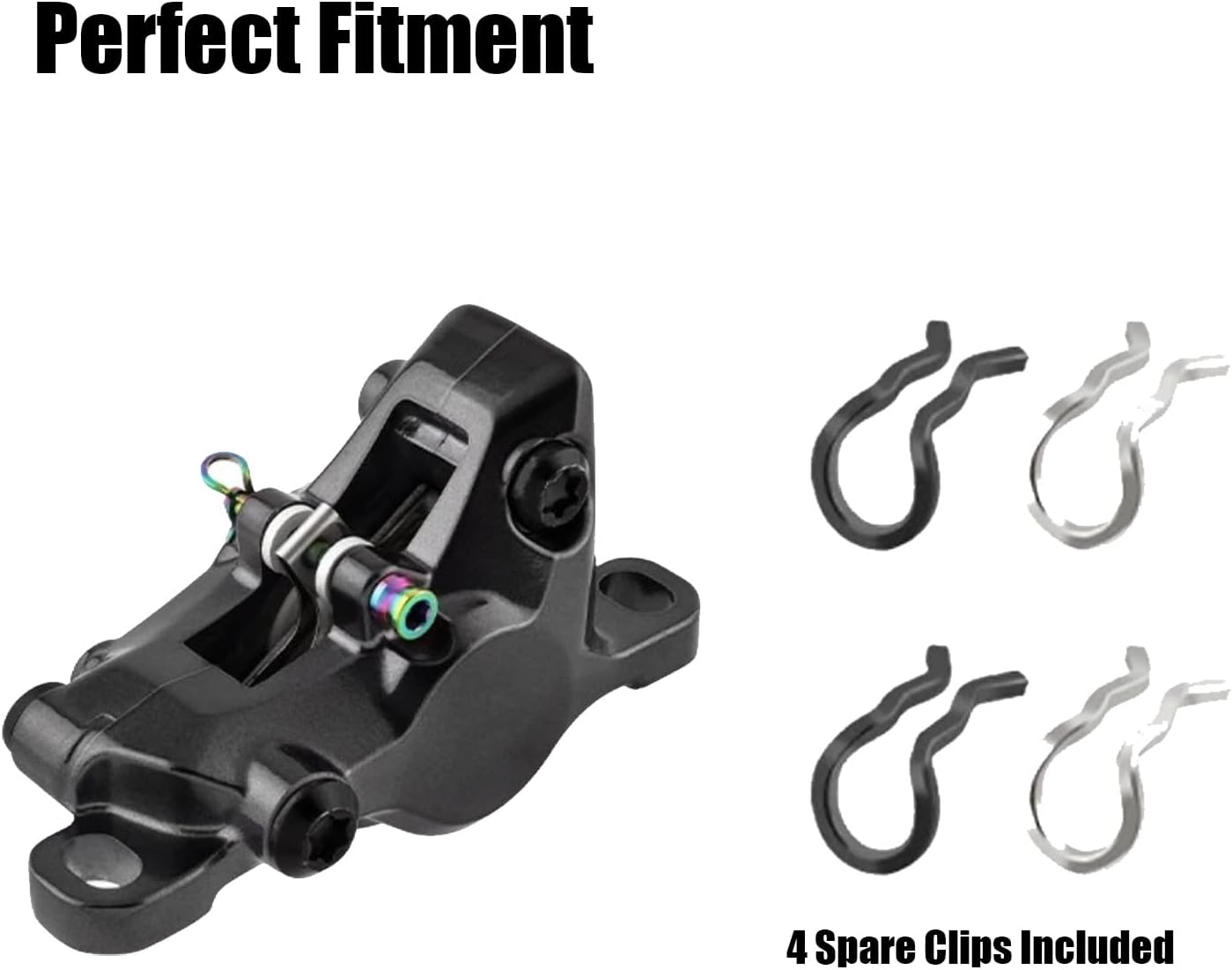 Cyclesavvy 自転車ブレーキキャリパーボルトねじ4個パック、チタン合金自転車ディスクブレーキキャリパースクリューボルト マウ
