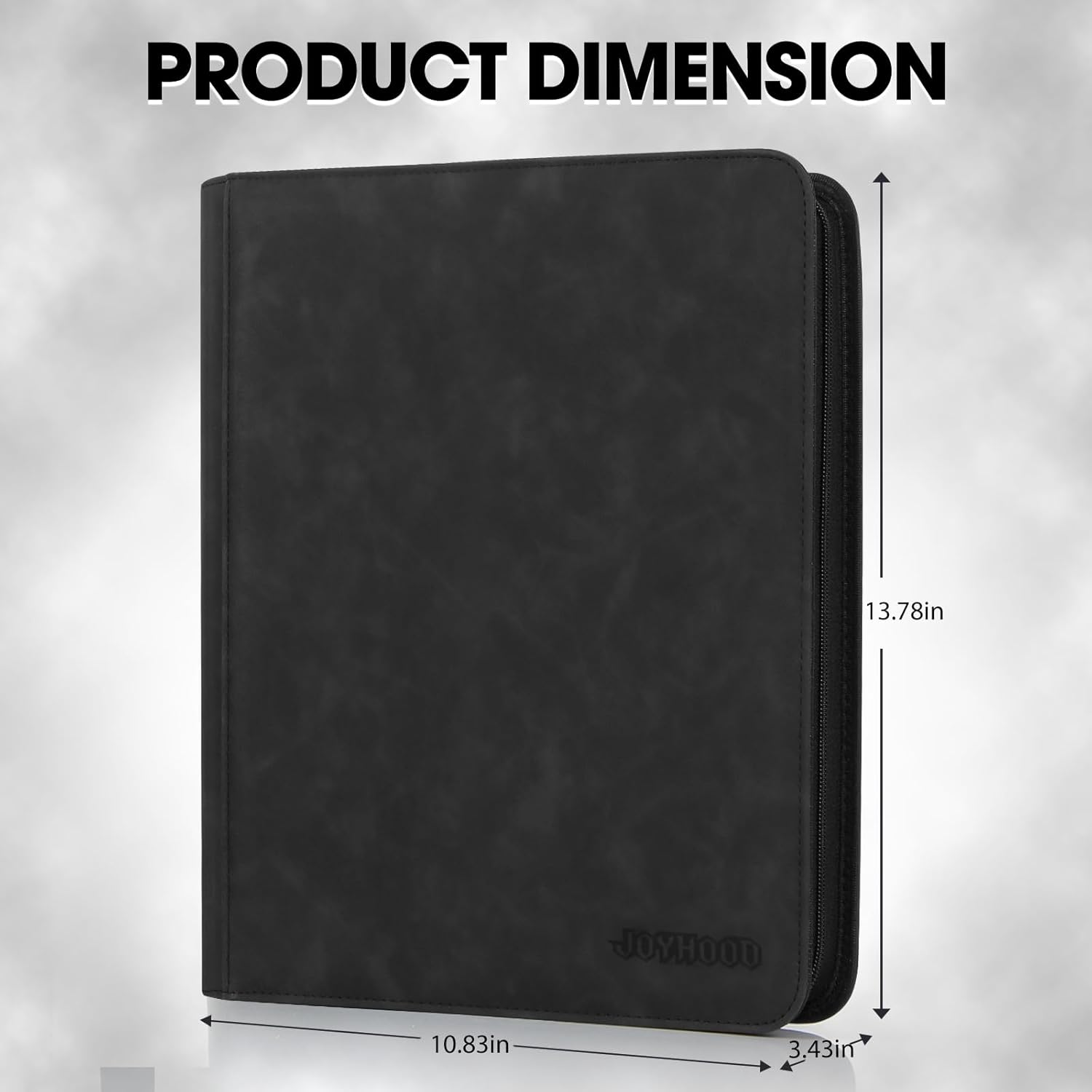 40 Pockets Graded Card Binder, PSA Slab Holder Binder, Graded Card Storage Album for PSA and CGC Slabs (4 Pockets, Black)