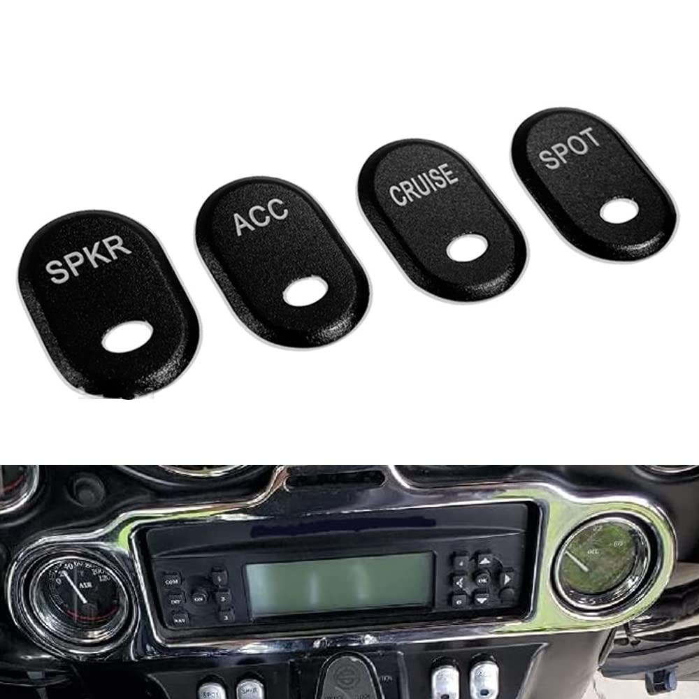 Amazon.com: Motorcycle Black Brushed Rocker Panel Switch Covers