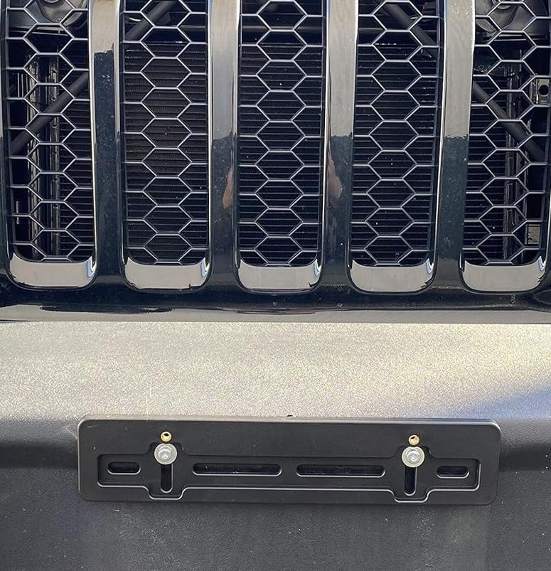 Soporte para placa de matrícula delantera, adaptador de montaje para Jeep (todos los modelos) Descuento por cantidad (9.45 $ a 5.60 $) (cada uno con