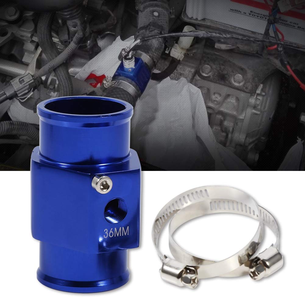 Température de l'eau Sonde température mixte Adaptateur tuyau jauge 40mm bleu