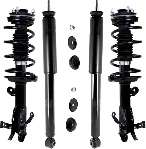 Miniatura 31 de Detroit Axle - Amortiguadores para Chevy Trailblazer EXT SSR GMC Envoy XL XUV Buick Rainier Saab 9-7x Isuzu Ascender 2 puntales delanteros con