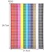 Boao 9360 Pack Small Colored Dots Stickers 1/4 Inch Tiny Round Color Coding Dot Labels Circle Mini Neon Stickers for Office Organizing Classroom Decoration 10 Sheets (Rainbow, Single Size)
