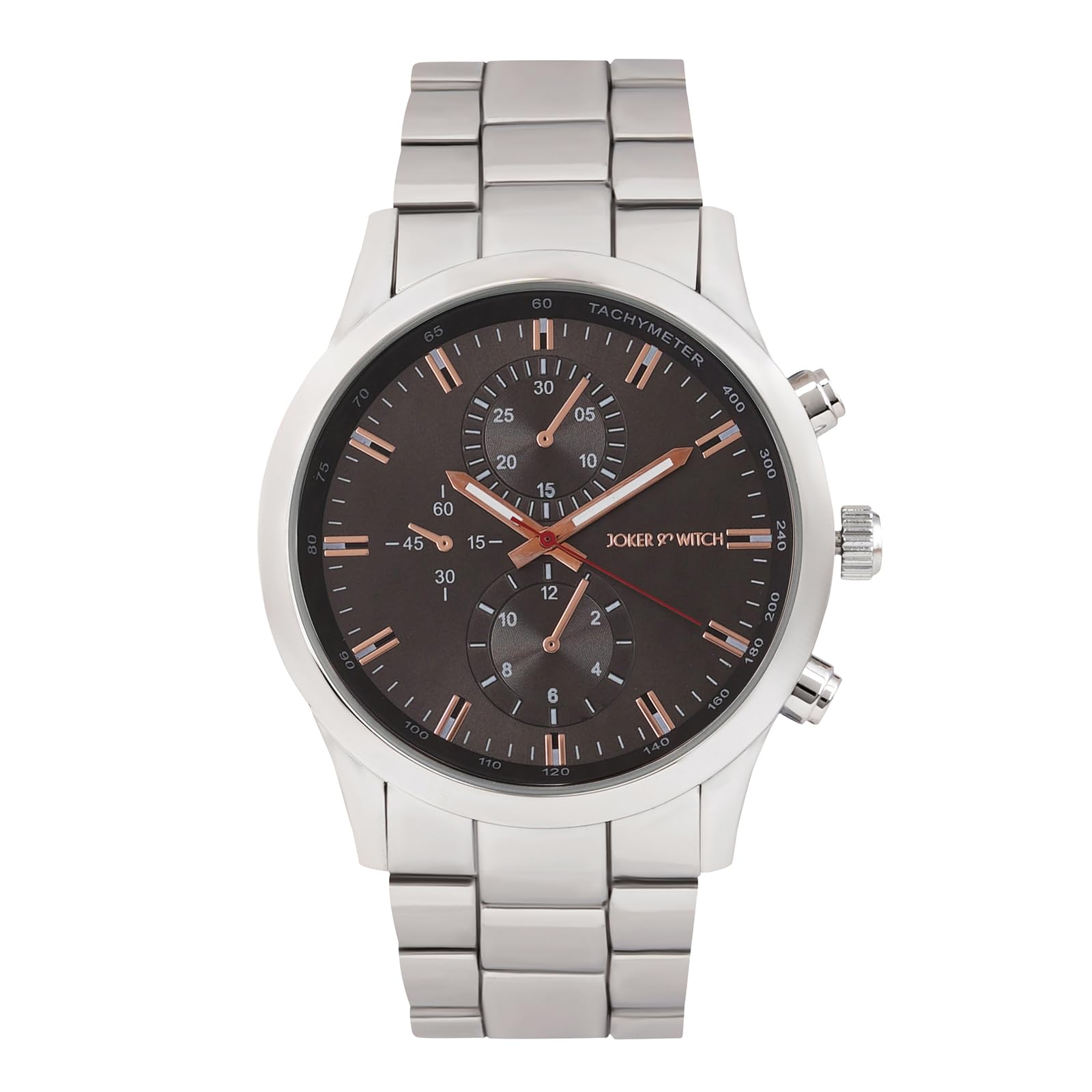 Joker & Witch Heath Grey Dial Silver Metal Alloy Analogue Watch for Men (B0C5MWH36J) Amazon Price History, Amazon Price Tracker