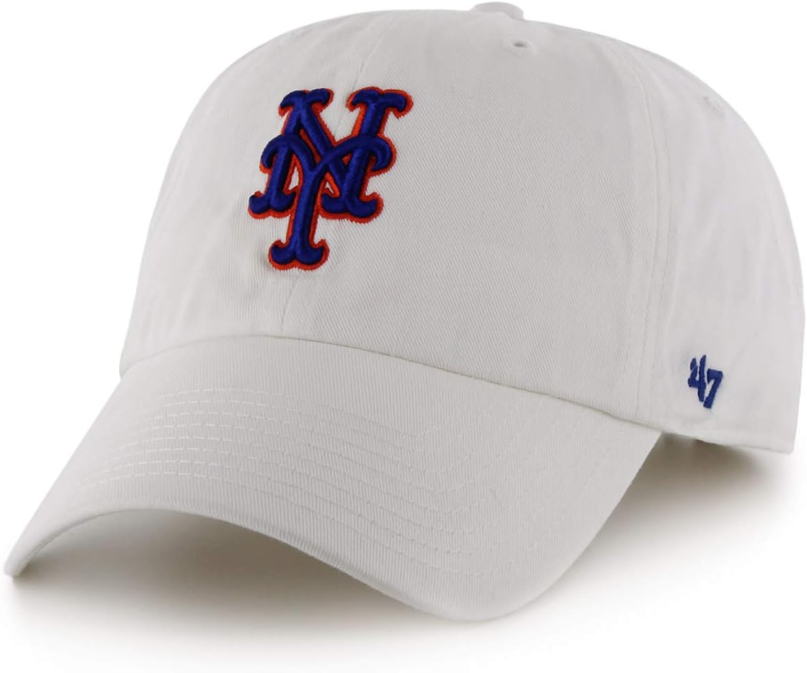 Gorra New York Yankees Ajustable '47 Clean Up MLB Blanca