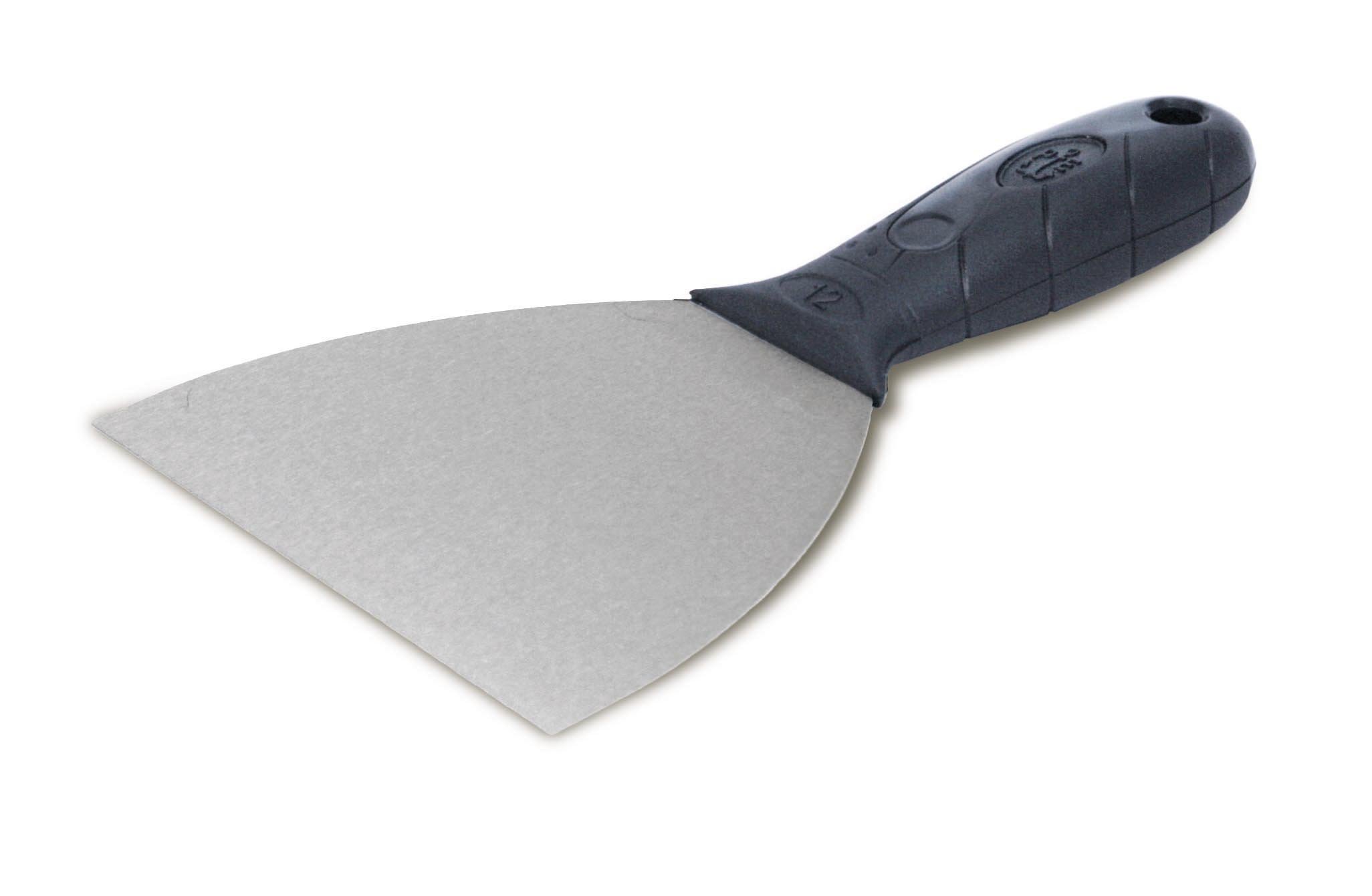 Spatola Flessibile Per Stuccatori Lama In Acciaio Temprato. Manico In Plastica.