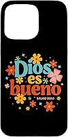 Vista 31 de Funda religiosa de la Biblia para iPhone 16 Dios Es Bueno Spanish Christian Jesus God