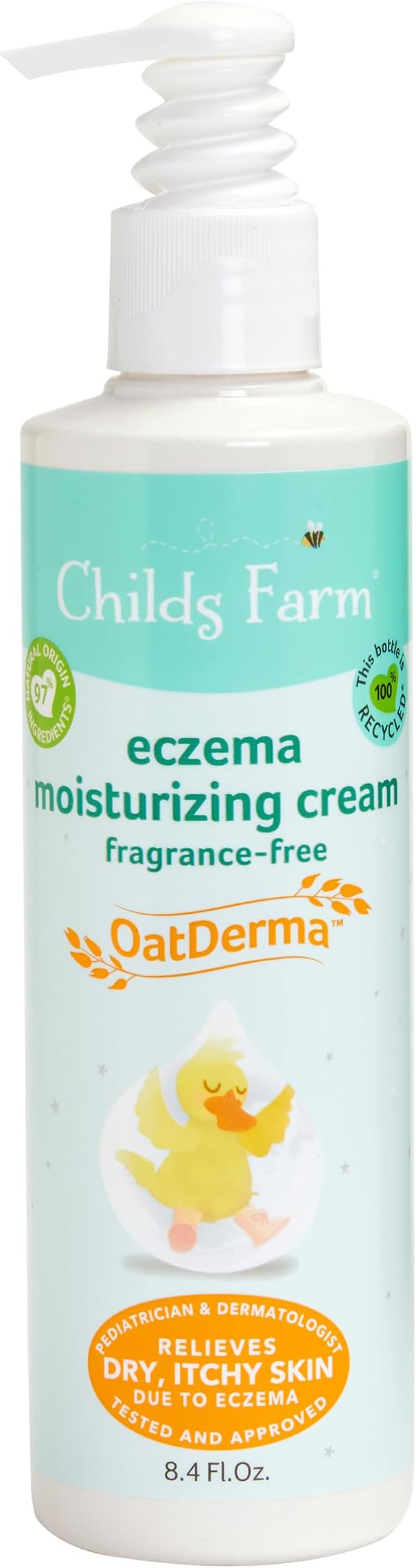 SAFE FOR ALL SKIN TYPES: Baby lotion specially formulated for sensitive skin and eczema, suitable for newborns and older. Tested and approved by pediatricians and