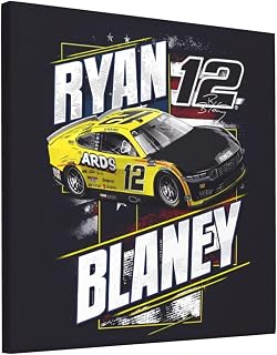 Ryan Blaney 12 Wall Art for Living Room Frameless Decorative Painting Bedroom Home Decor Picture Hanging Print 12x12 in