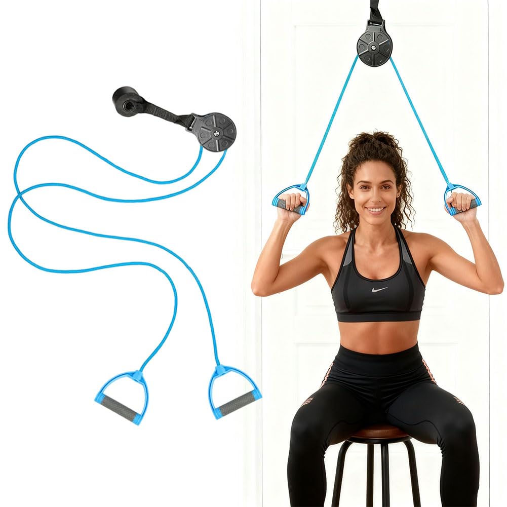 flintronic Shoulder Pulley, Shoulder Pulley Over The Door for Physiotherapy, Exercise Pulley System for Rotator Cuff Recovery, Improve Flexibility Stretching