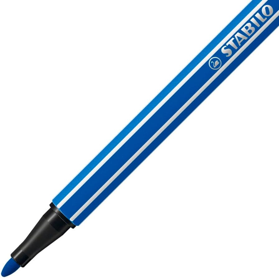 STABILO - Pen 68 - Premium Fibre-Tip Pen - ARTY - Tin of 50 - Assorted colors