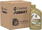 Castrol Power1 4T 10W-50 Full Synthetic Motorcycle Oil, 1 Quart, Pack of 6