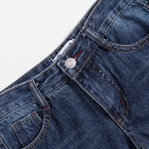 Boys' Jeans Wide Leg Pants Bone Breaking Design Fashionable Versatile Comfortable Fit Jeans Kids 3Y-16Y3