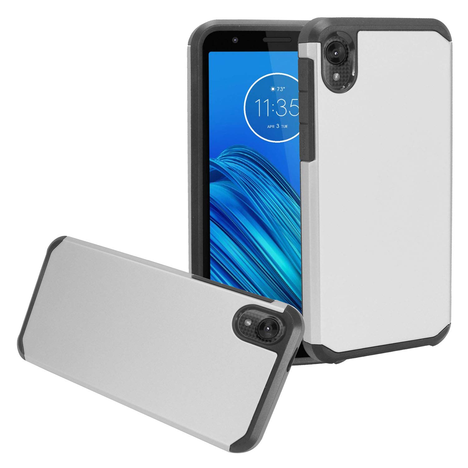 for Motorola Moto E6 XT2005 (2019), Moto E 6th Gen. - Rubberized Hybrid Phone Case