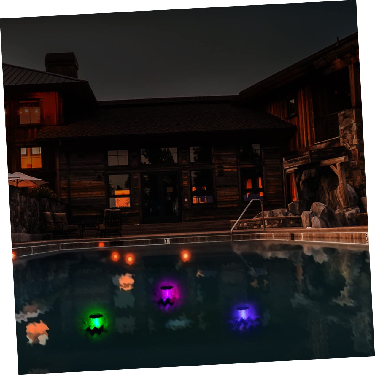 SUPVOX 3piezas Luz Flotante Solar Para Piscina Decoración Led Para Estanques y Solar Automática y Exteriores