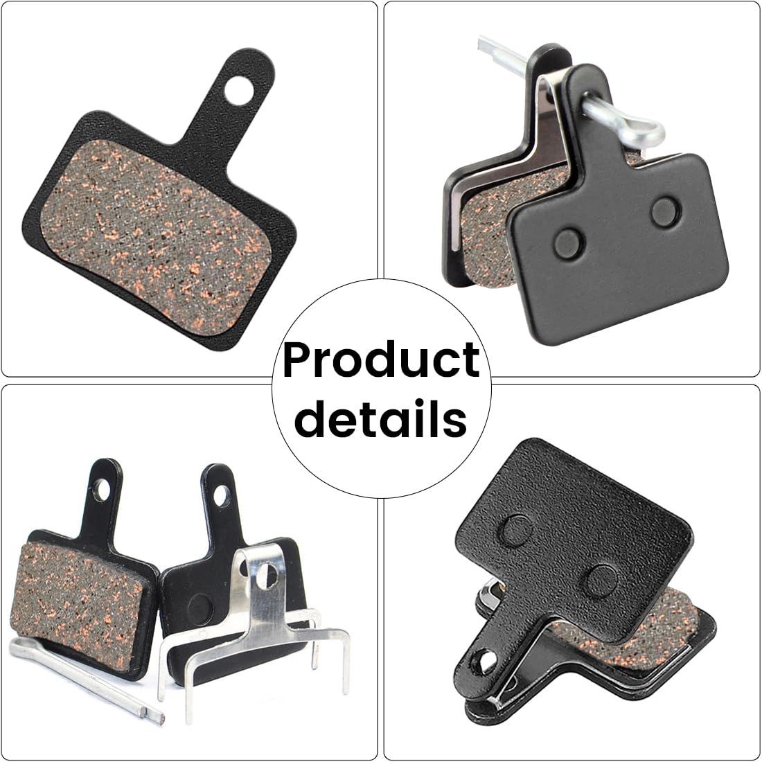 4 Paia Pastiglie Freni Shimano, Pastiglie Freno di Bicicletta per B01s TRP Tektro Deore, Pastiglie Freni Bici MTB a Disco