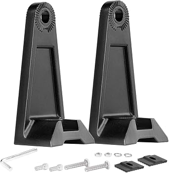 LED Light Bar Side Mounting Bracket Base Mounting Universal Bracket 2PCS Rubber Pad Brackets kit for Mounting Straight or Curved LED Light Bar from 7 inch up to 52 inch Pack of 2