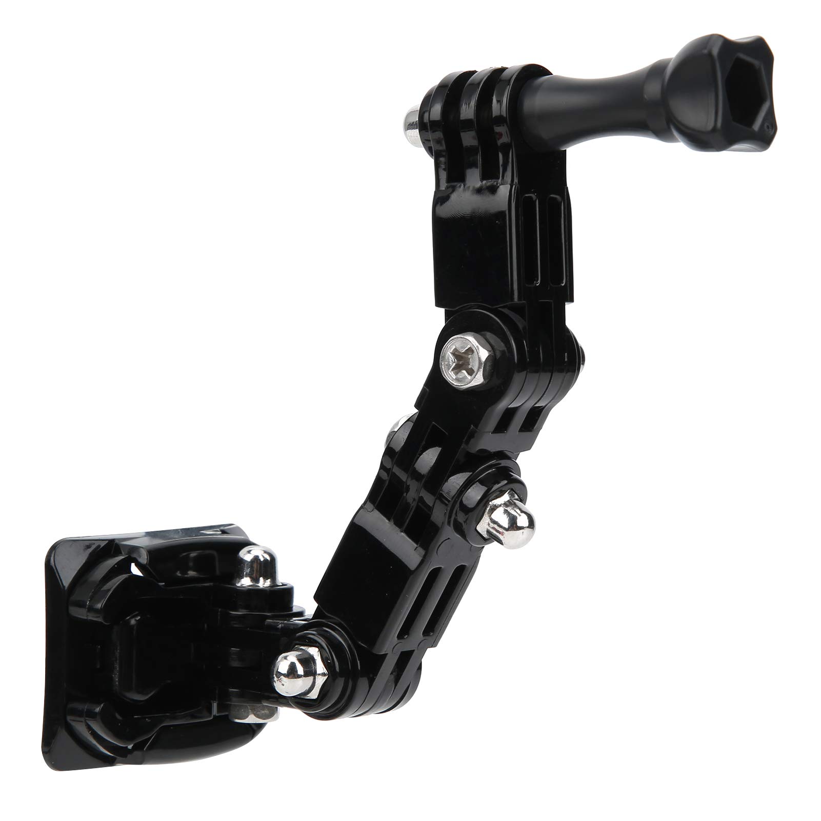 Juego de Soporte para Cámara de Casco de Motocicleta, Soporte Universal para Cámara de Movimiento, Kit de Accesorios para Casco de Montar, para Motocicletas de esquí, Color Negro