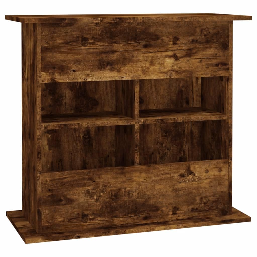 ZEYUAN Aquariumständer Räuchereiche 81x36x73 cm Holzwerkstoff, Aquarium Unterschrank, Aquarium Schrank, Aquariumschrank, Aquarium Tisch, Aquarium Stands 833604