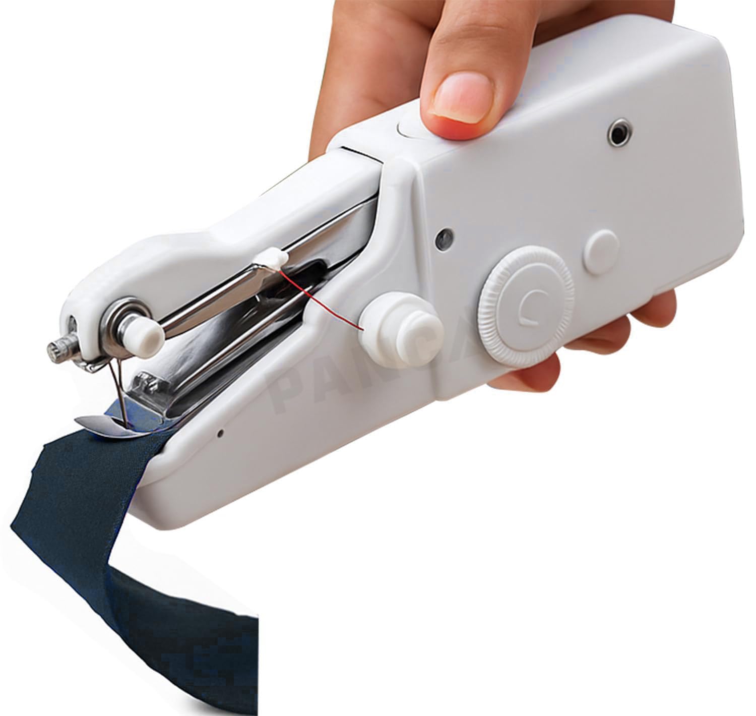 PANCA Handy Stitch Mini Sewing Machine Portable Handheld Silai Machine for Quick Stitching Clothes Repair DIY Craft Tailoring Tool Stapler Style Electric Sewing Machine for Home Travel Emergency Use-image-44