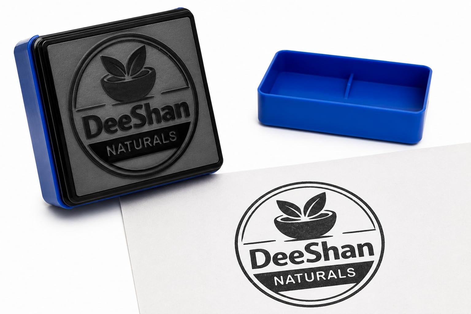 Pre-Inking Stamp with Permanent Ink | Customizable Text or Logo | Quick-Dry Refillable Ink | 30x30mm |Suitable for Paper, Plastic, Cloth, Metal, Wood | Business & Packaging Use-image-11