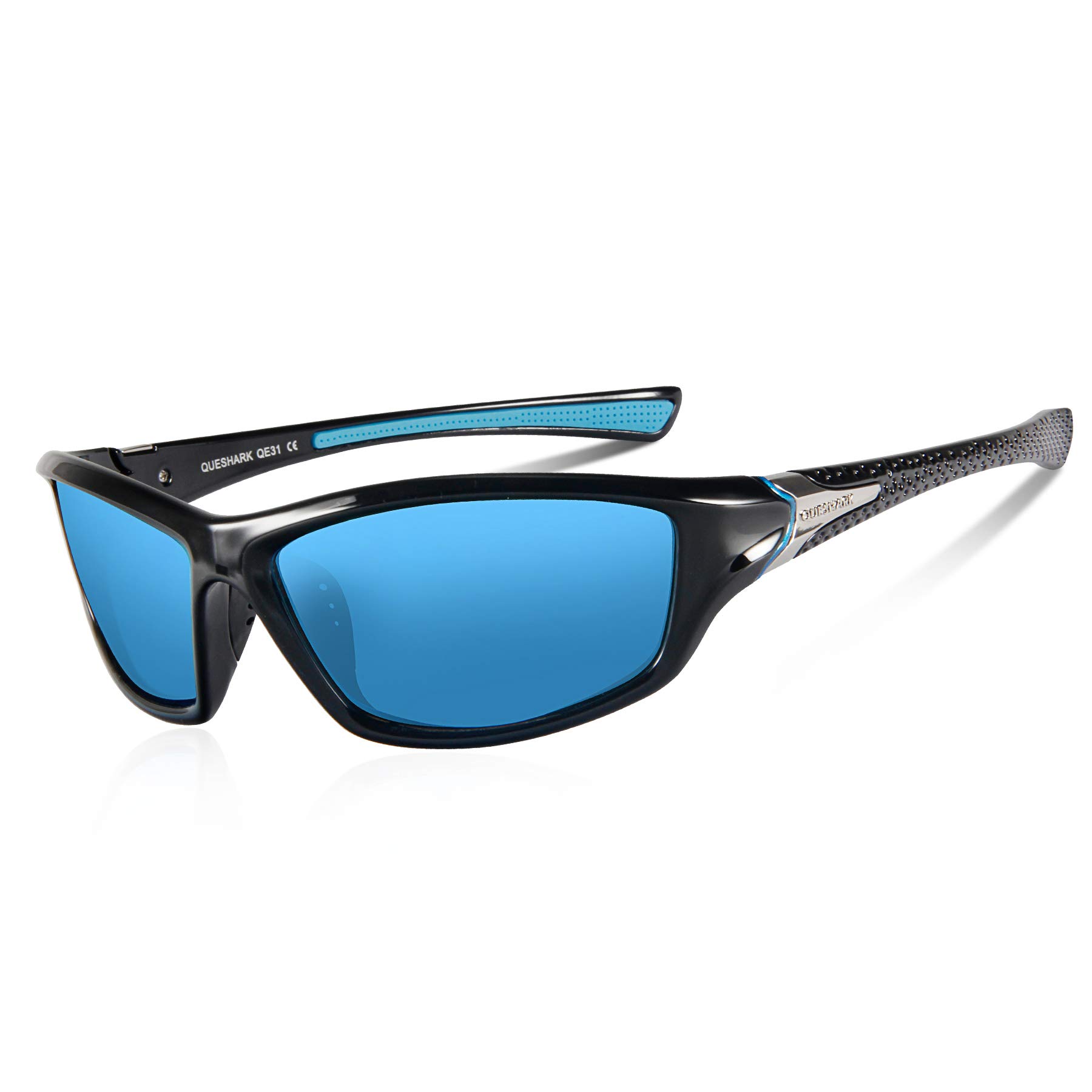 QuesharkPolarized Sports Sunglasses for Running Cycling Fishing Golf Tr90 Unbreakable Frame