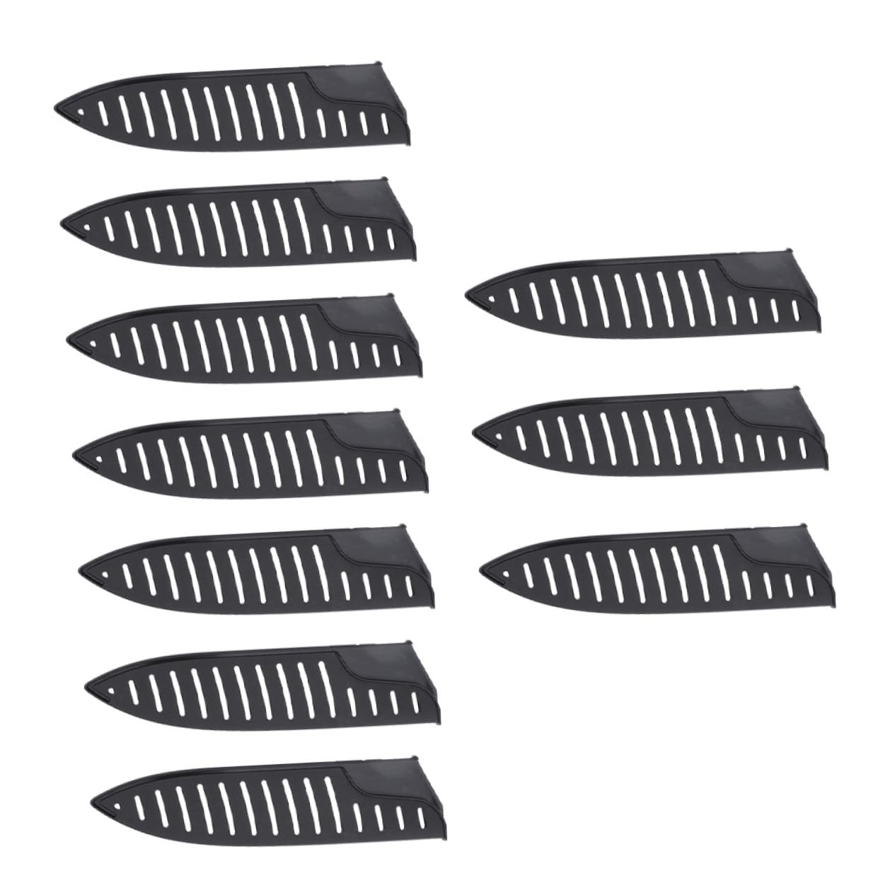 FUNOMOCYA 10pcs Plastic Cutter Guard Sleeves for Chef Knives Protective Covers for Storage Blade Protection and Knife Sheaths for Home Kitchen Use