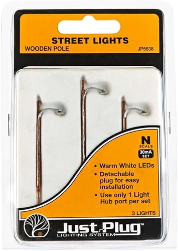 Woodland Scenics WOOJP5638 N Farola, poste de madera (3)