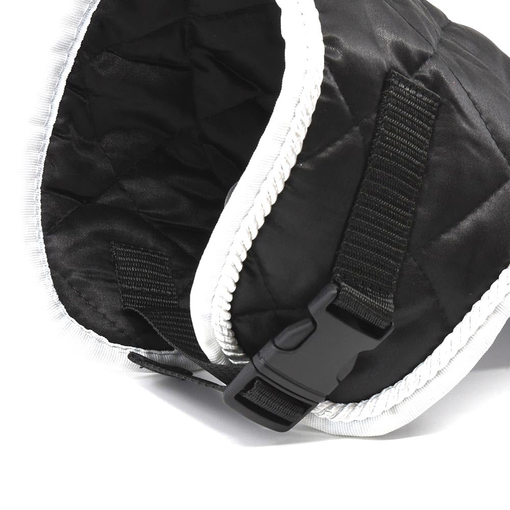 Set di accessori nero e bianco per Hobby Horse e cavallo stick: cavezza muta nera con cordino + coperta nera + berretto anti-mosche nero