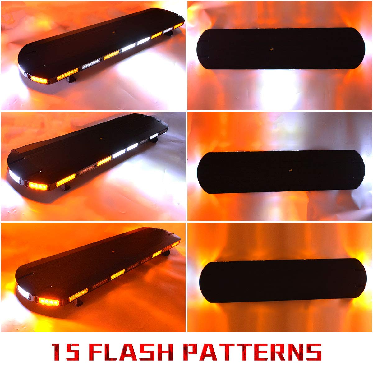 YITAMOTOR Strobe Light Bar 48 Inch 120 LED Emergency Hazard Warning