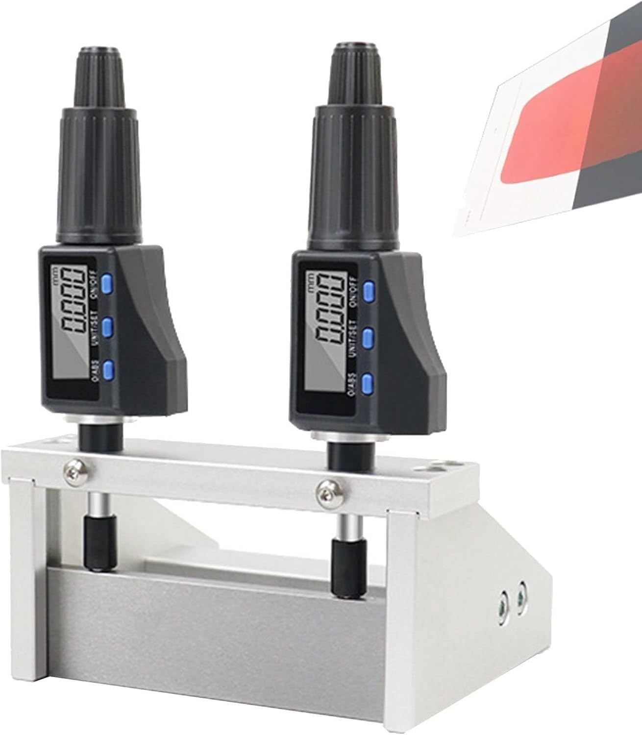 Aplicador de película húmeda ajustable con micrómetro digital, control preciso del espesor del recubrimiento para laboratorio e industria, tamaño versátil. (100mm)