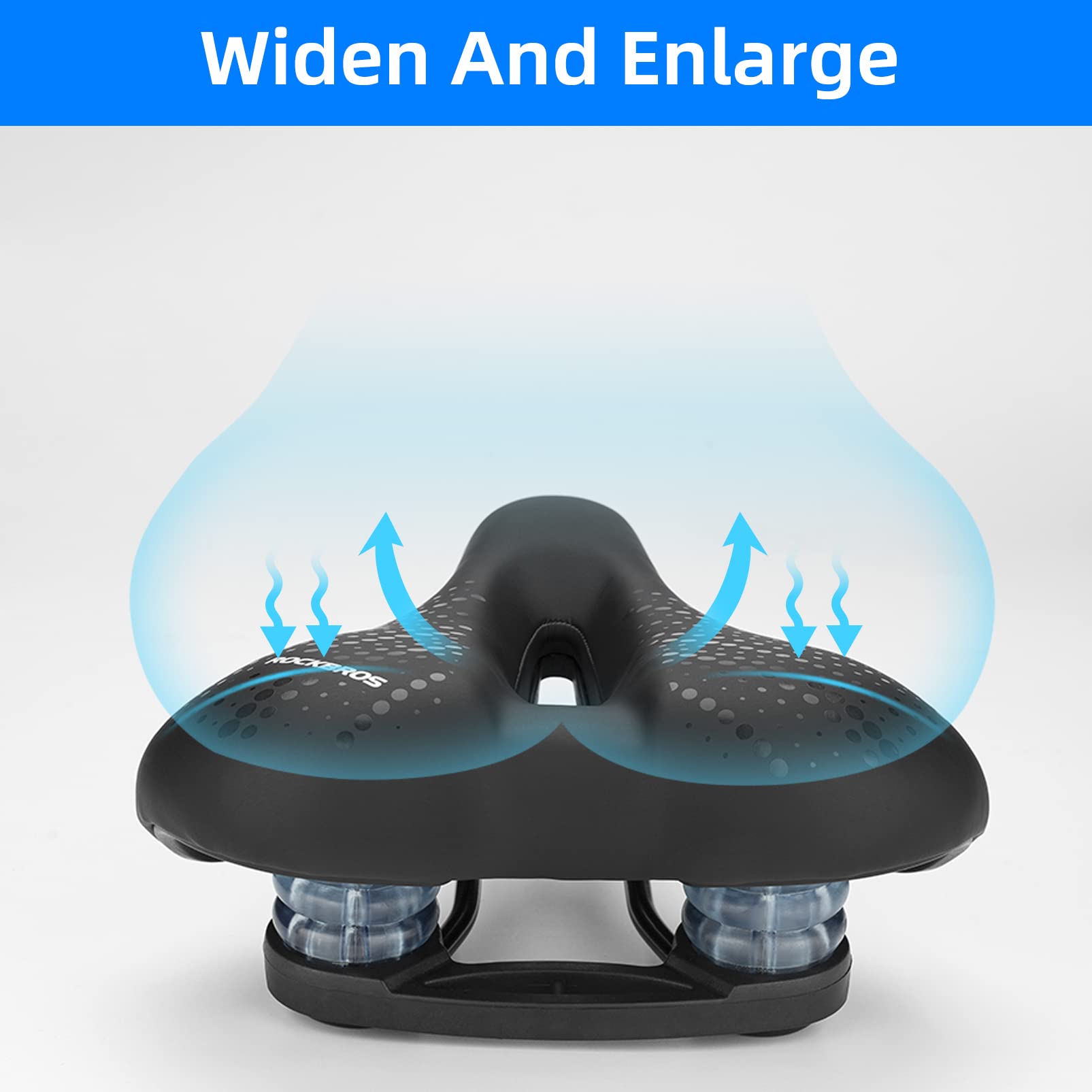 Selle De Vélo Femme/homme - Mousse à Mémoire De Forme   Impermeable