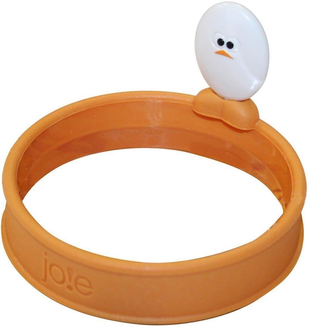 Roundy Silicone Egg Ring w/ Handle Round Pancake Sandwich Maker Eggy Joie