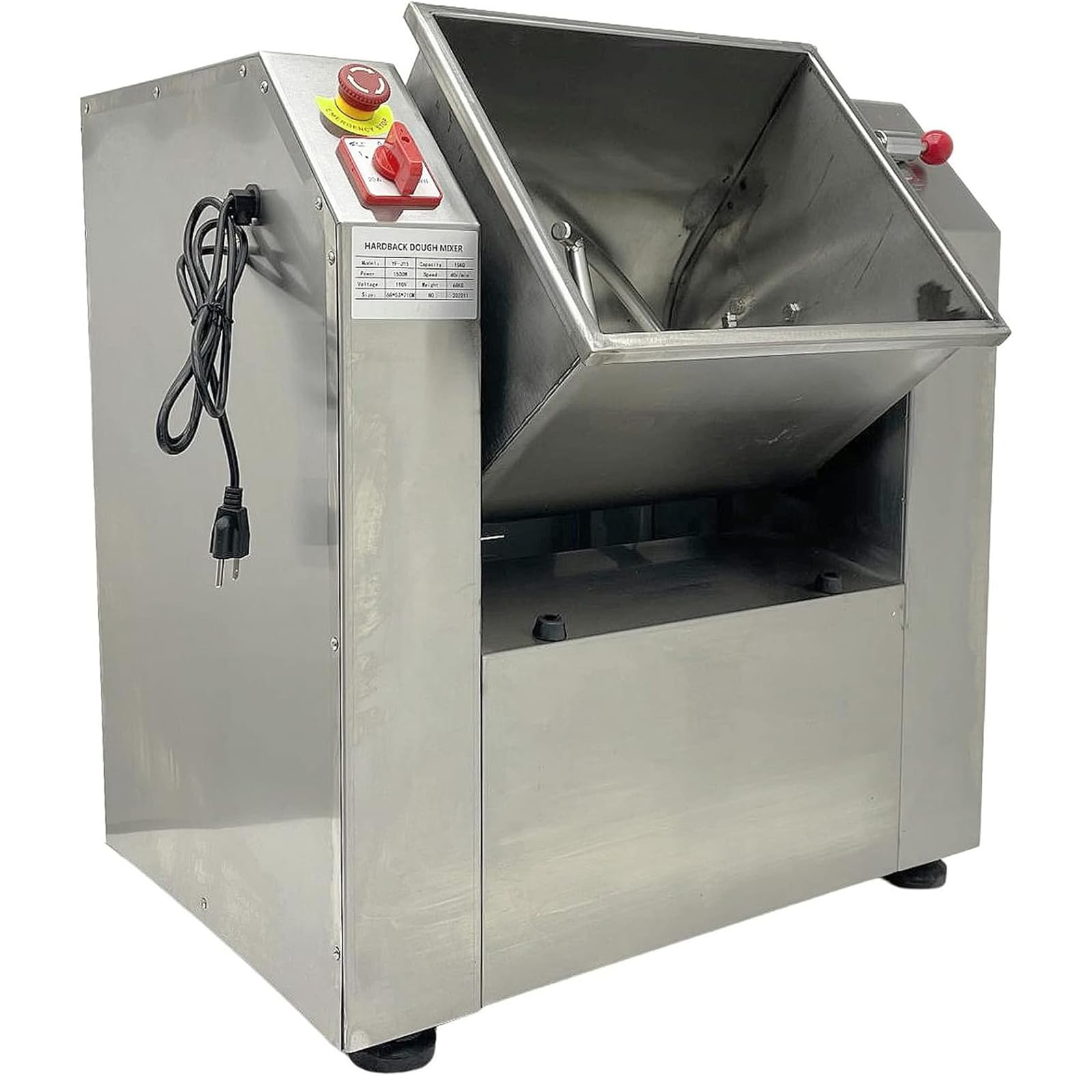 TECHTONGDA Commercial Dough Mixer 25KG