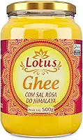 Ghee Lotus com Sal Rosa 500g Zero Lactose - Manteiga Clarificada Gourmet - Ayurveda