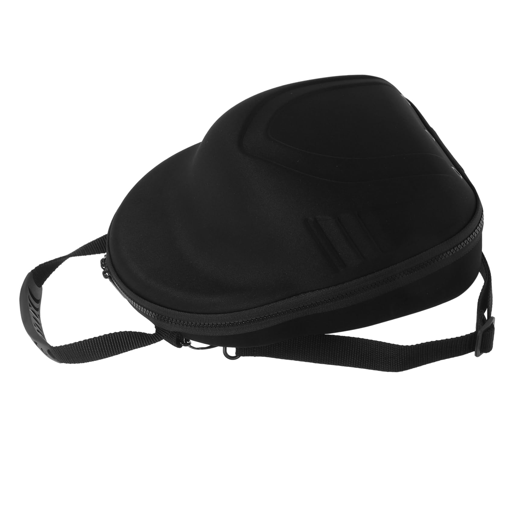 KOMBIUDA Estuche Rígido de Viaje para Gorras de Béisbol, Organizador de Eva con Asa de Transporte y Correa Ajustable Hombro, Negro