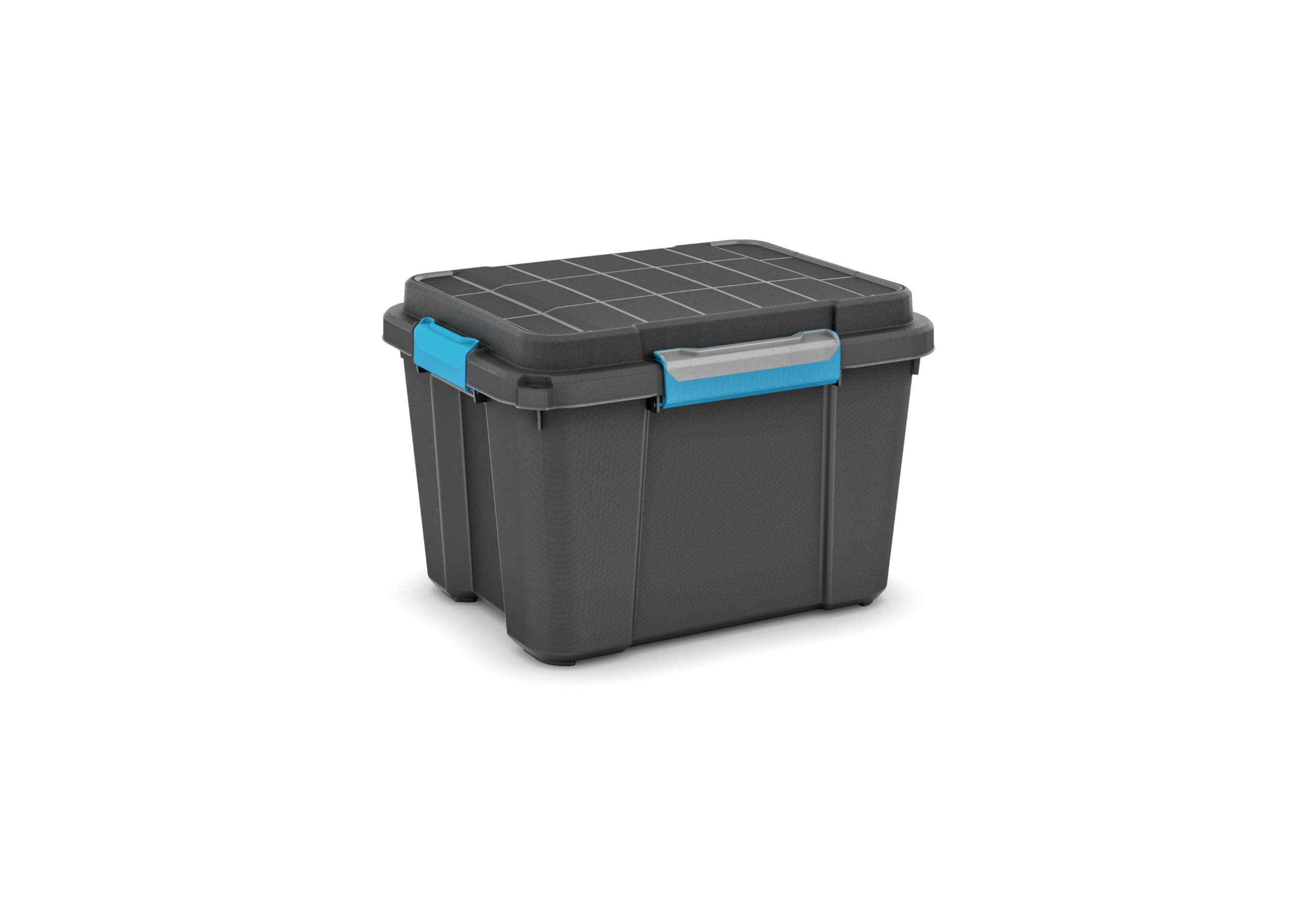 KIS 8433000 1521 01 scuba box, storage box, plastic, black/blue, 43l