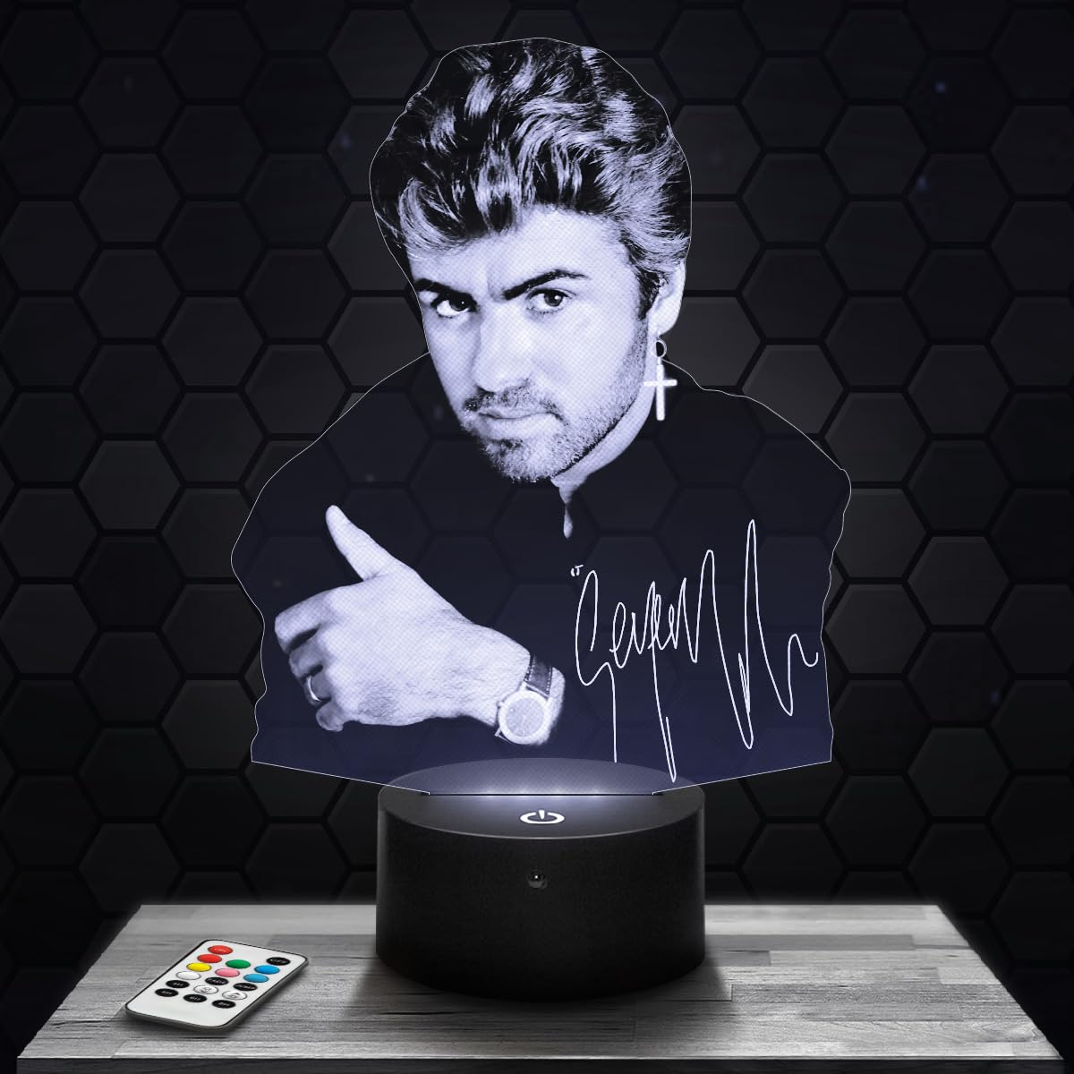 Lampada 3D Michael Jackson - Luci Nottole 7 Colori, USB/Batteria, Touch Per Camera - Foto 7