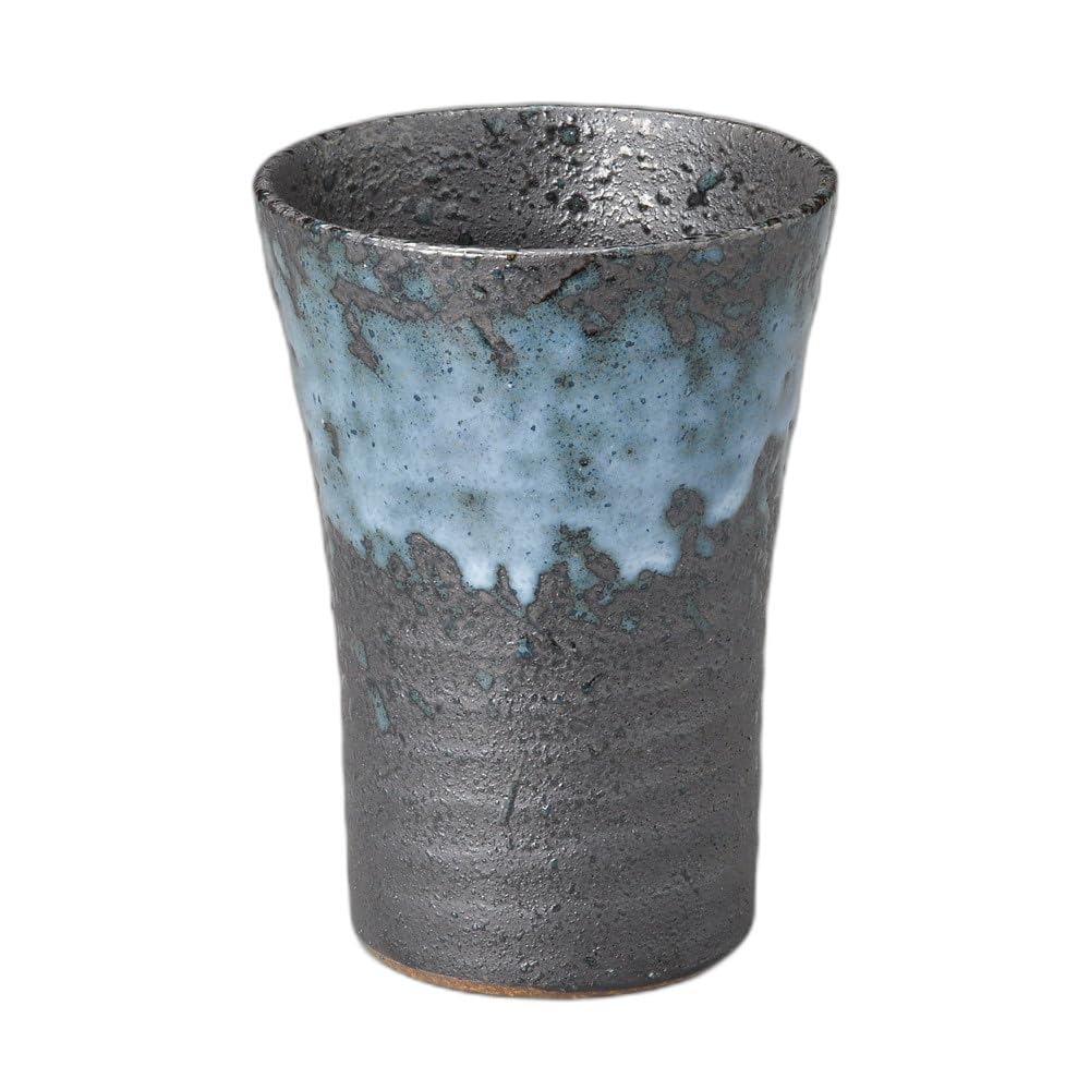 ???????(Setomonohonpo) Black Bizen Fuki Shochu Cup [3.8 x 12.7 inches (340 cc] | Free Cup |