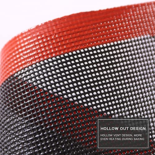 Ebrima 2Pcs Non-Stick Oven Liner Perforated Mat For Baking, 30X40 Non Stick Baking Mat Oven Sheet Liner,Macaron Cookie Bread Mold For Baking,Silicone Baking Mats Tools Oven Sheet Bakeware (Pink) #TOP6