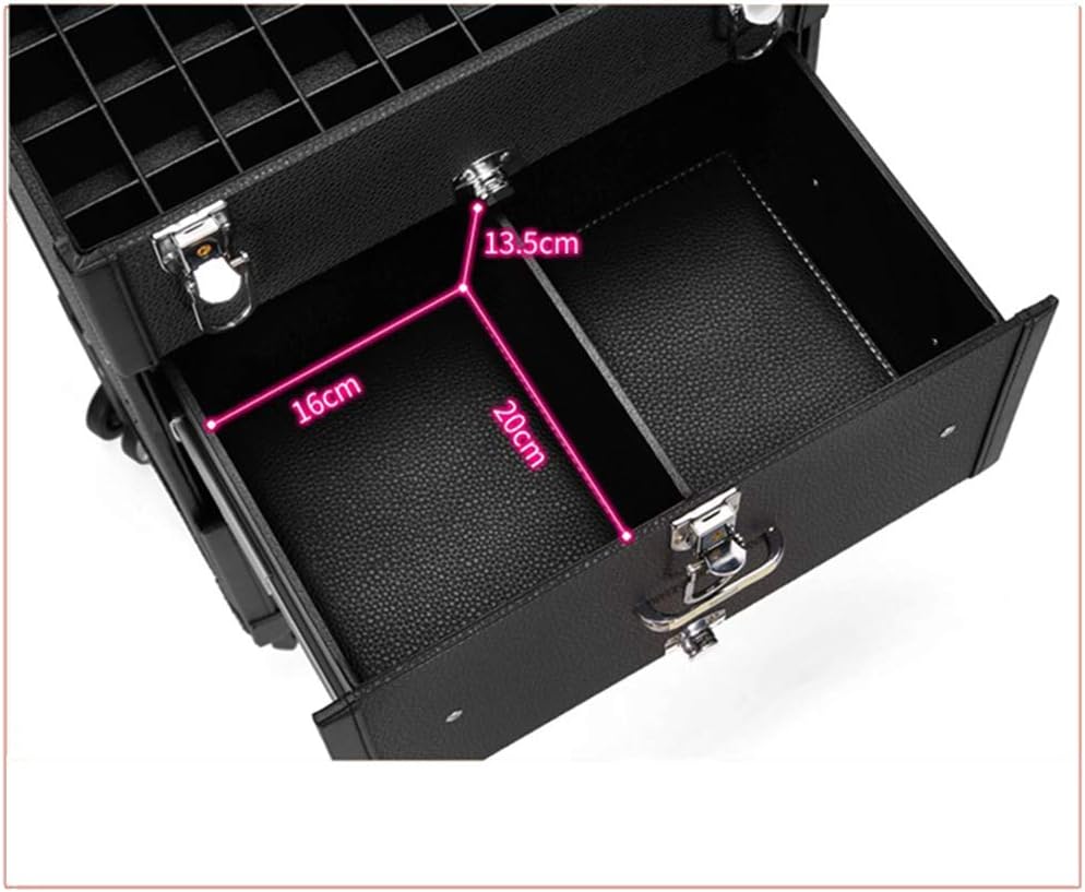 Trolley Cosmetic Case Professional Multi-Layer Drawer e Large Vanity Case Capacity Nail Storage Box Toolbox