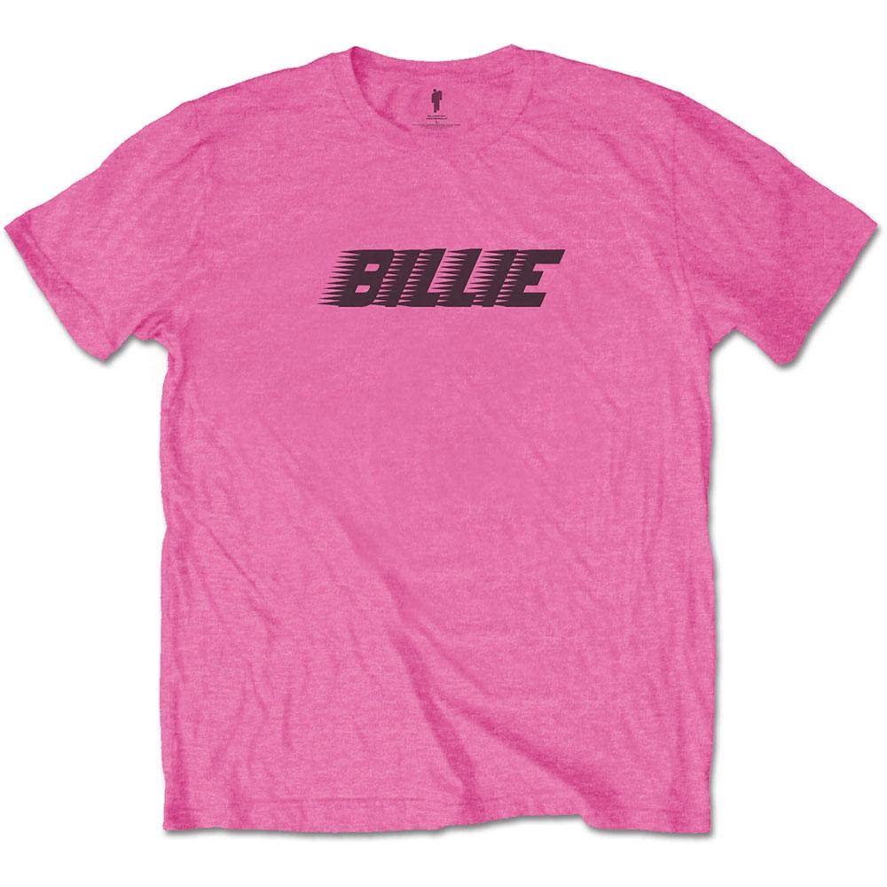 Paradiso Clothing Unisex Pink Billie Eilish Racer Logo And Blohsh T Shirt - L