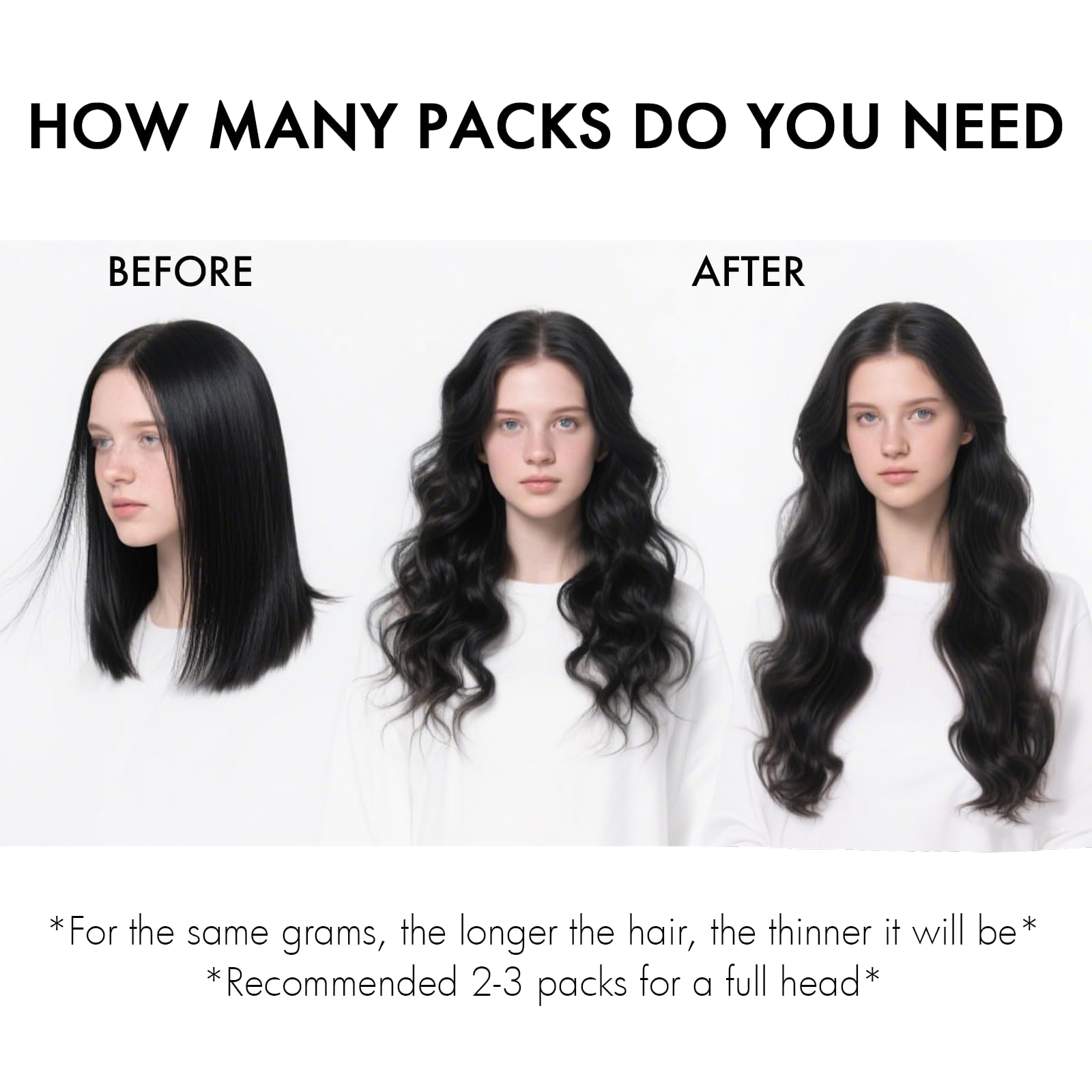 Extension Capelli Veri Clip 7pcs 80g 35cm (14Inch, 4/4/27#) Lisci Invisibili Remy Umani Human Hair