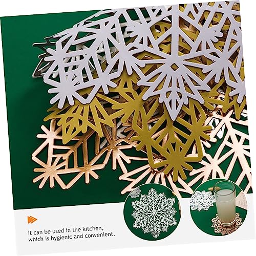 Napperons flocons de Noël de Cabilock en finition ciselée pour une table chic et protégée - 5