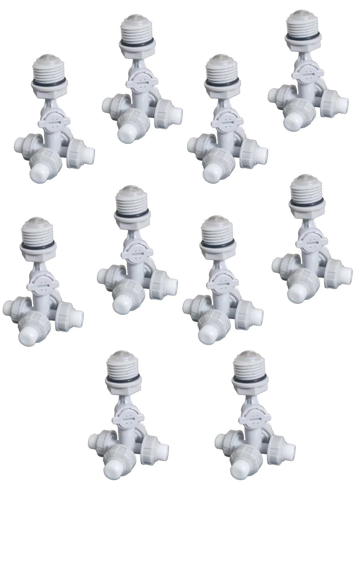 GKI 4-Way Threaded Fogger Assembly, 1/2 inch, with Non-Return Valve, Pack of 10, 6 x 8 cm, for Garden and Outdoor Misting-image-27