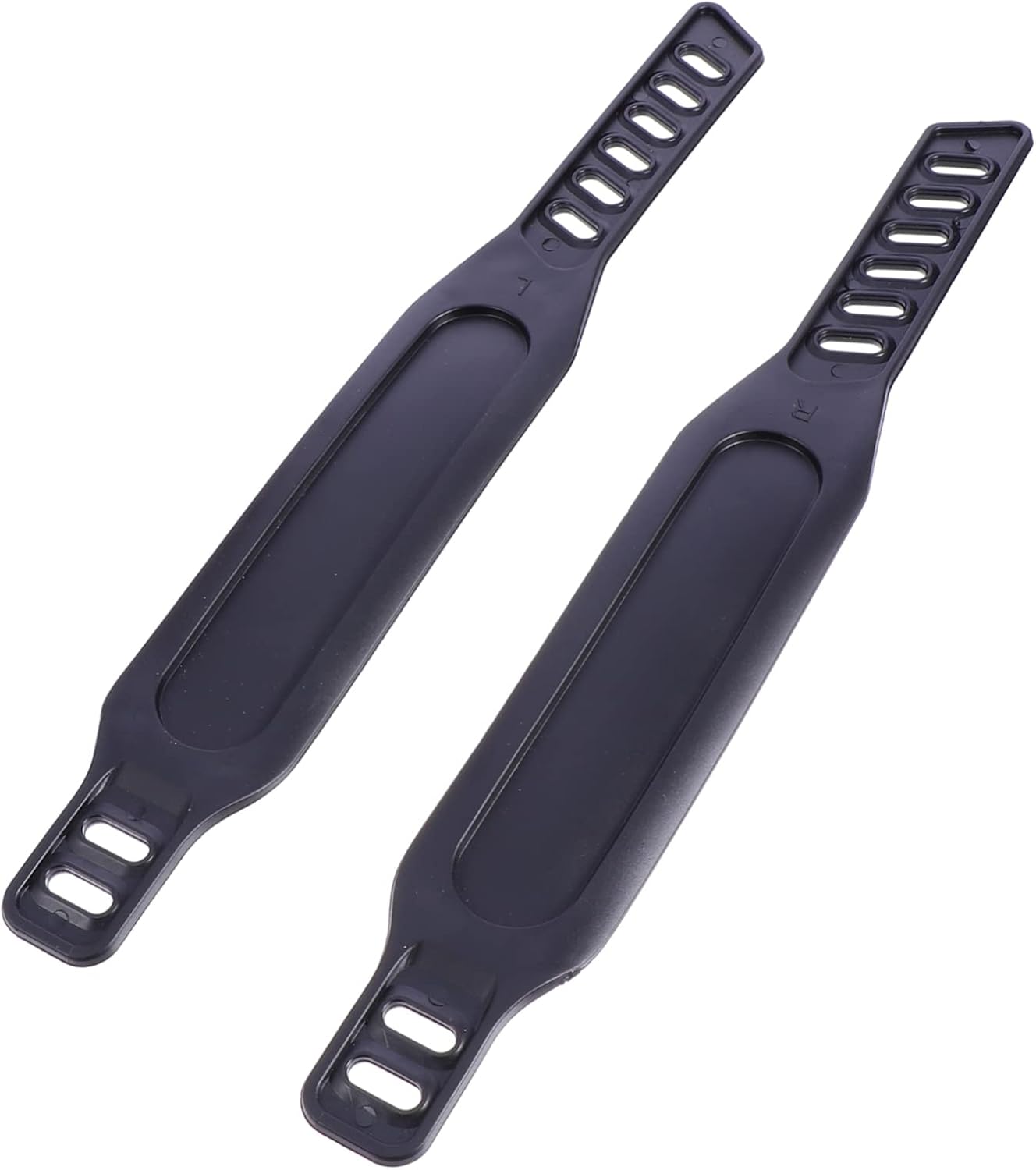 Adjustable Pedal Straps for Exercise Bike Plastic Toe Straps 2-Piece Set Fitness Equipment Accessories for Dynamic Training and Gym Workouts